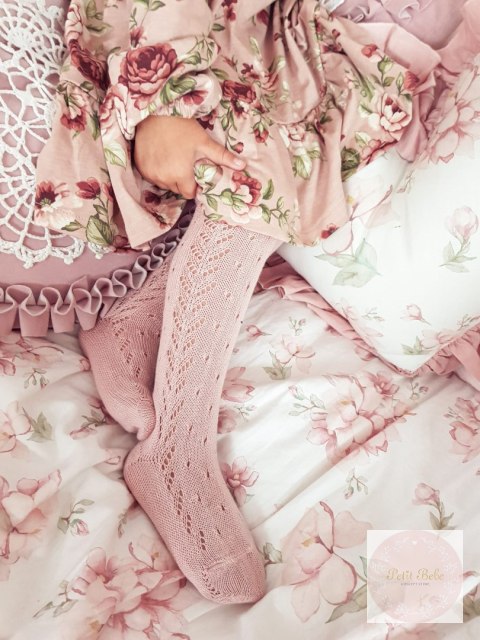 RAJSTOPY AŻUROWE PERLE Z BOCZNYM WZOREM ROSA PALO CONDOR #526