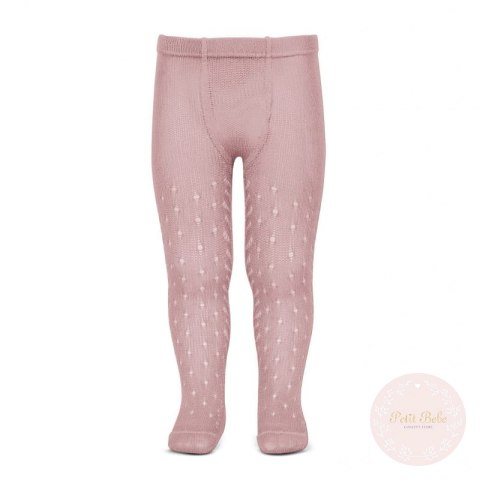 RAJSTOPY AŻUROWE PERLE Z BOCZNYM WZOREM ROSA PALO CONDOR #526