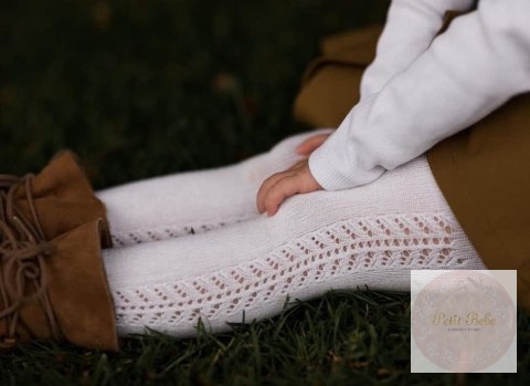 RAJSTOPY OPENWORK WARM BIANCO BIAŁE CONDOR #200