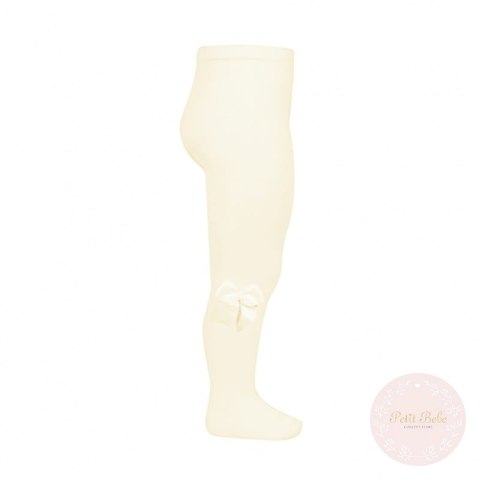 RAJSTOPY BASIC Z KOKARDĄ ECRU #303