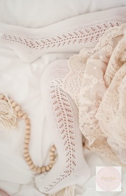 RAJSTOPY OPENWORK WARM CREAM - NATA ŚMIETANKOWY CONDOR #202