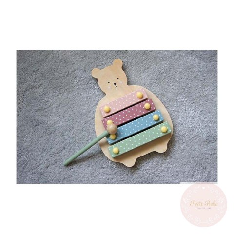 Drewniane cymbałki - pierwszy ksylofon miś