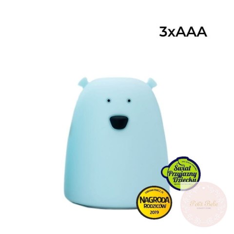 Lampka miś mały - niebieski