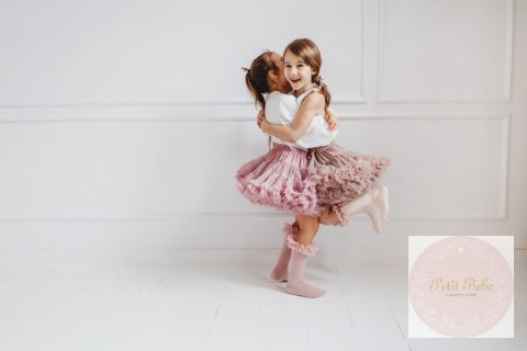 PODKOLANÓWKI TIULOWE TUTU - BRUDNY RÓŻ MAMA'S FEET