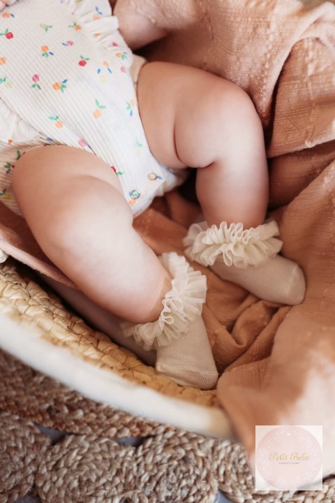 SKARPETKI TIULOWE TUTU - ECRU MAMA'S FEET