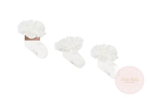 SKARPETKI TIULOWE TUTU - ECRU MAMA'S FEET