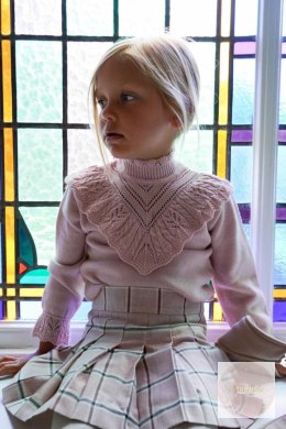 SWETEREK Z DZIANINY PINK - KNITTED SWEATER