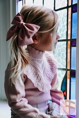 SWETEREK Z DZIANINY PINK - KNITTED SWEATER