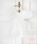 SUKIENKA TIULOWA DOLLY PUFF dla dziewczynki na wesele BIAŁA