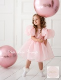 SUKIENKA TIULOWA DOLLY PUFF dla dziewczynki na wesele RÓŻ