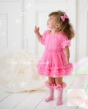 SUKIENKA TIULOWA GUMA BALONOWA LITTLE DOLLY FRILLY DRESS BUBBLEGUM