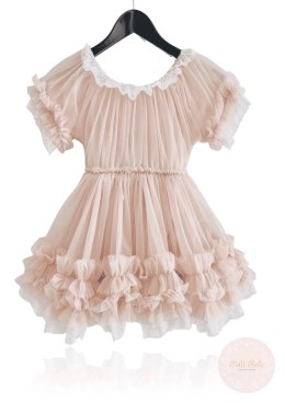 SUKIENKA TIULOWA PORCELAIN DOLLY FRILLY DRESS BALLET PINK